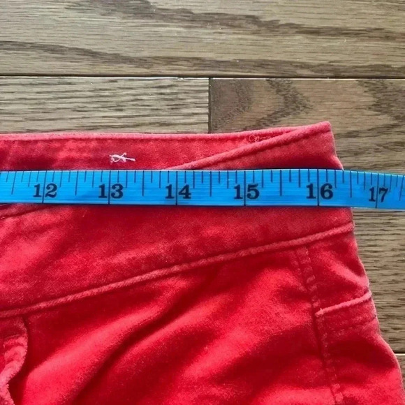 ❤️2/$50❤️[10]Talbot Coral Red Velveteen Straight  Pants - Picture 6 of 11